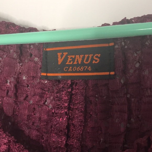 90s Burgundy stretch tank top - Picture 4 of 4